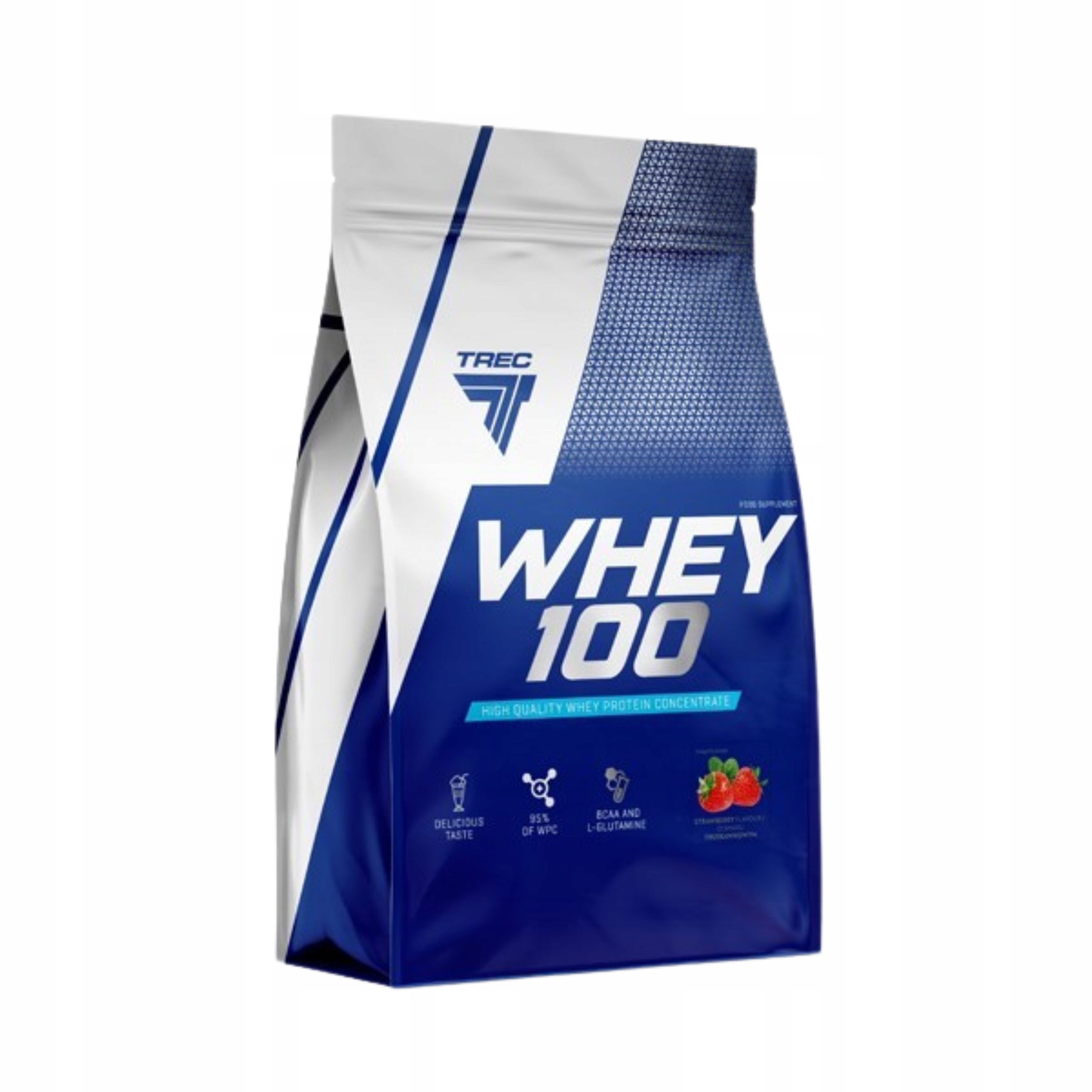 Syrovátkový Protein Trec Whey 100 Wpc 2275 g Jahoda 75 porcí Masa