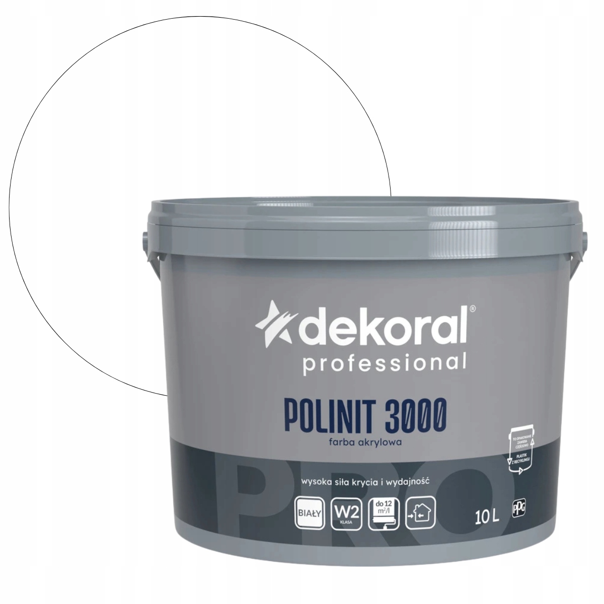 Dekoral Professional Polnit 3000 10L Biała Farba Do Ścian I Elewacji Budynk