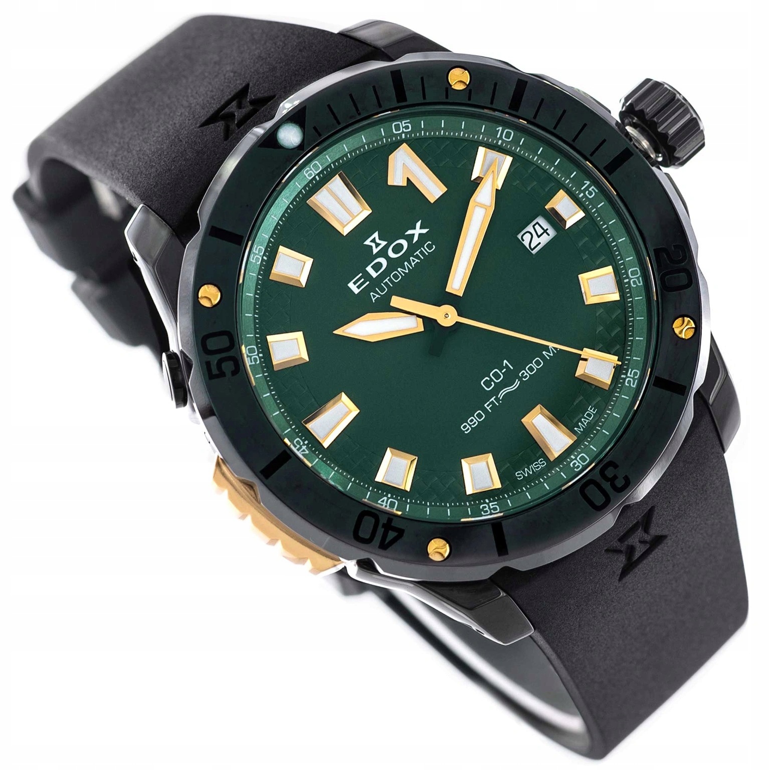Męski Zegarek Edox 80137 37ND Cavd CO-1 Date Automatic 300M Nurek