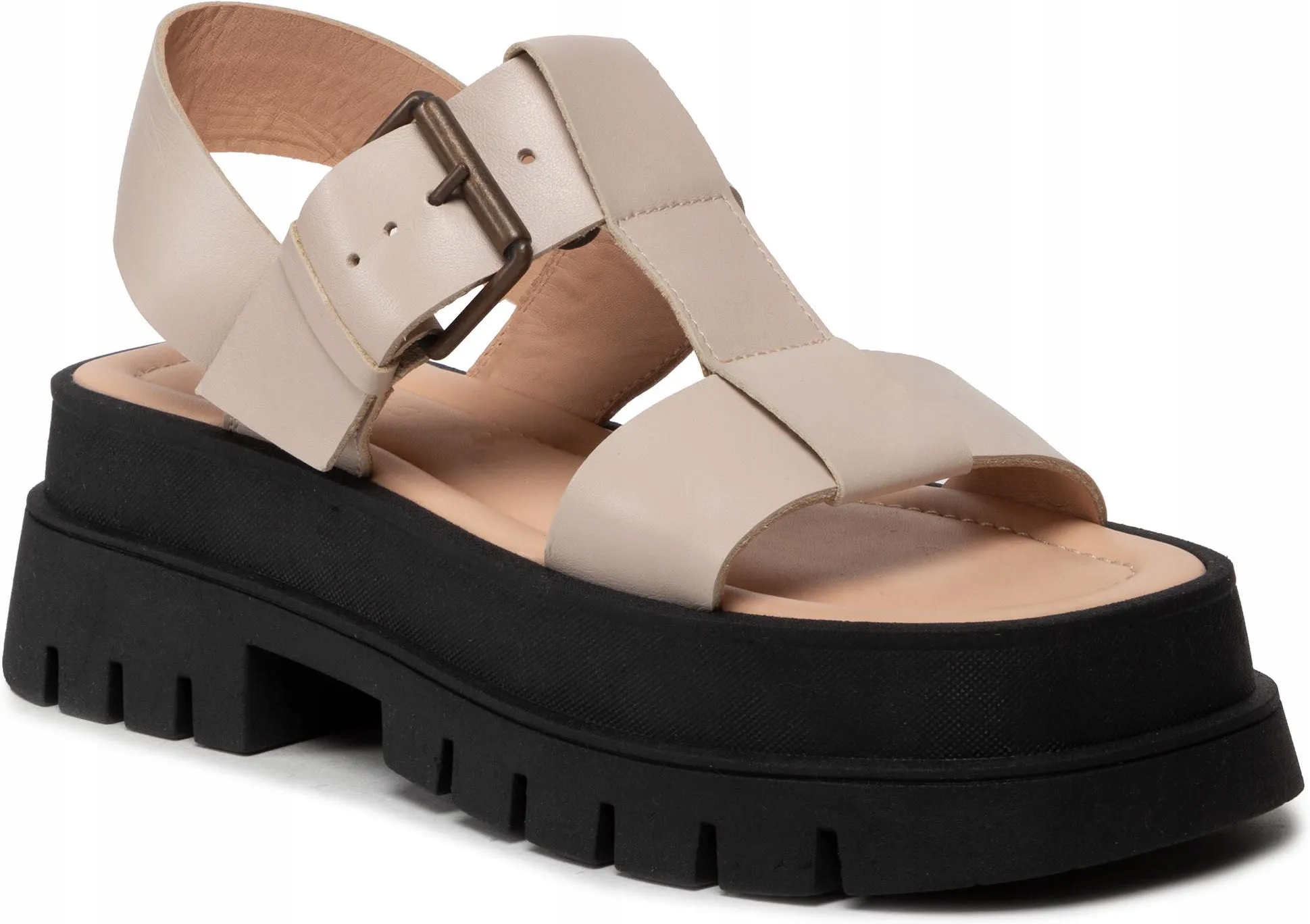 Dámské Sandály Charles Footwear Fiona Sandal Beige Black 40