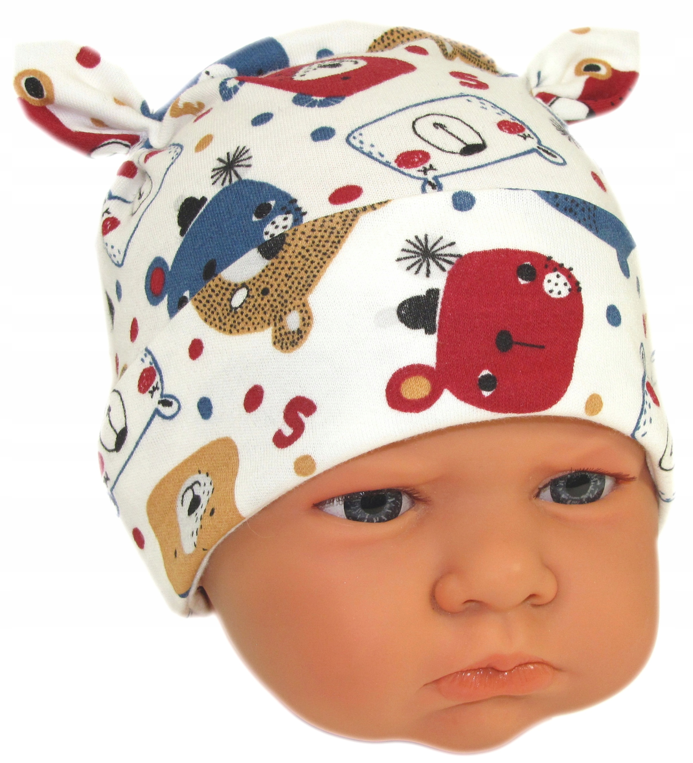

Czapka Niemowlęca Niewiązana 34-36cm Bear /69/