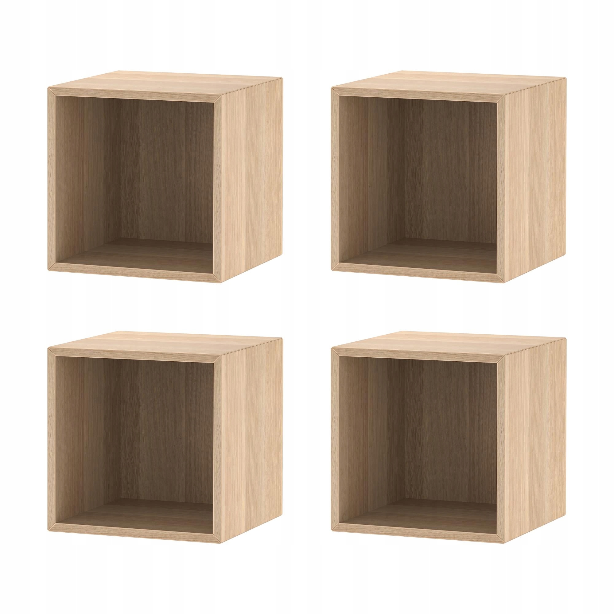 4 ks Eket Skříň dub mořený bílý 35x35 cm moderní nábytková stěna