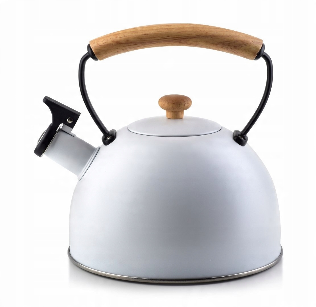 

czajnik z gwizdkiem Vintage Wood biały 2,5l