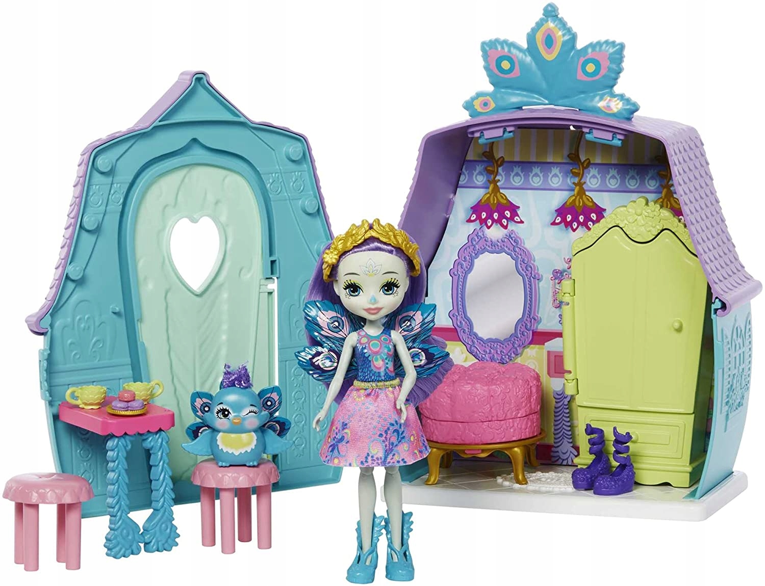 

Enchantimals Domek Pawia Lalka I Zwierzątko GYN59