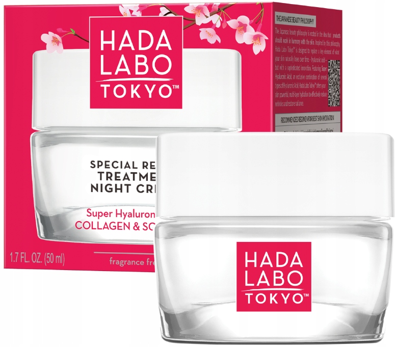 Hada Labo Tokyo Red Odbudowujący krem do twarzy na noc 50 ml