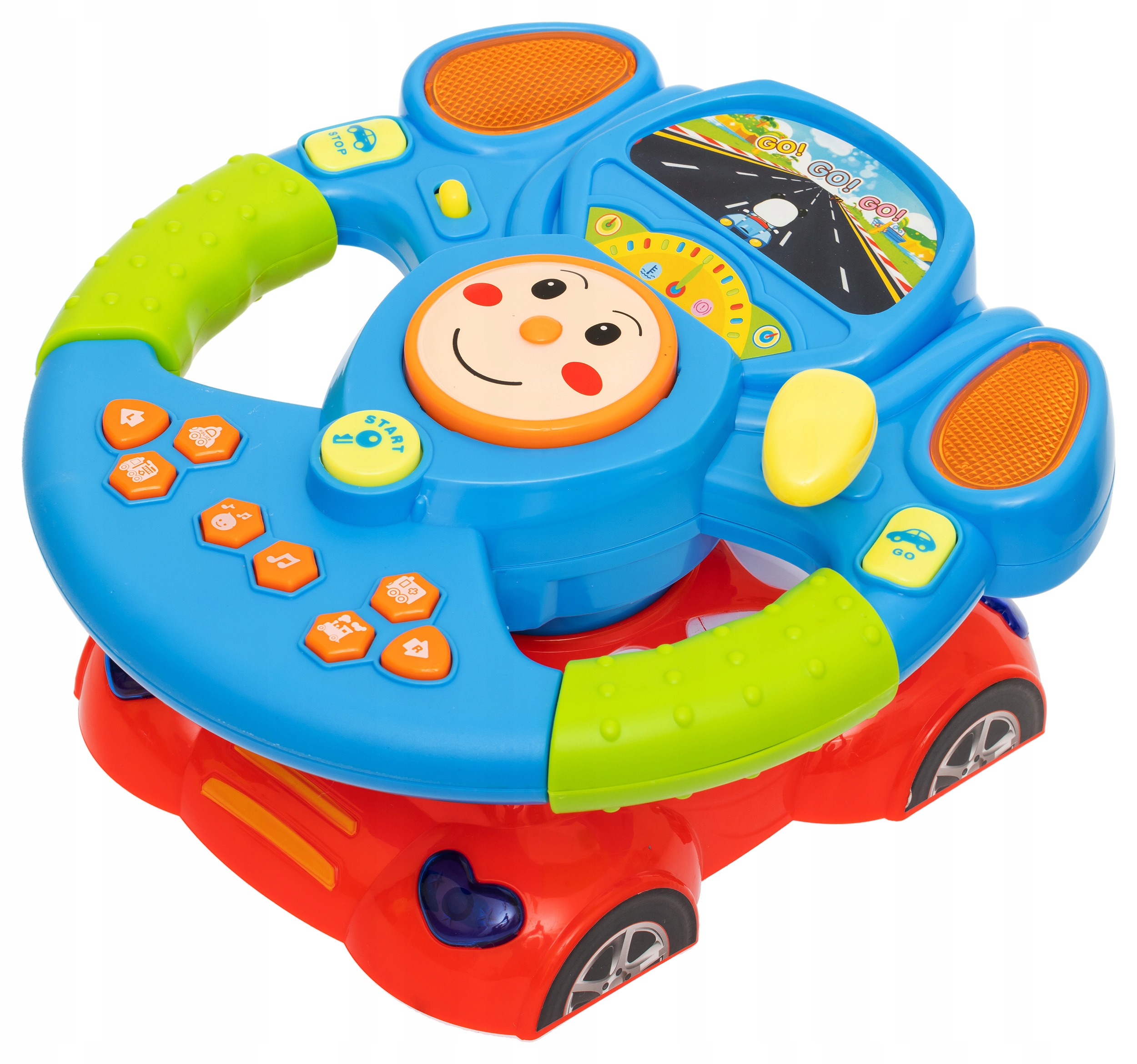 INTERAKTYWNA KIEROWNICA MUZYCZNA SAMOCHODOWA LED ZABAWKA INTERAKTYWNA Płeć chłopcy