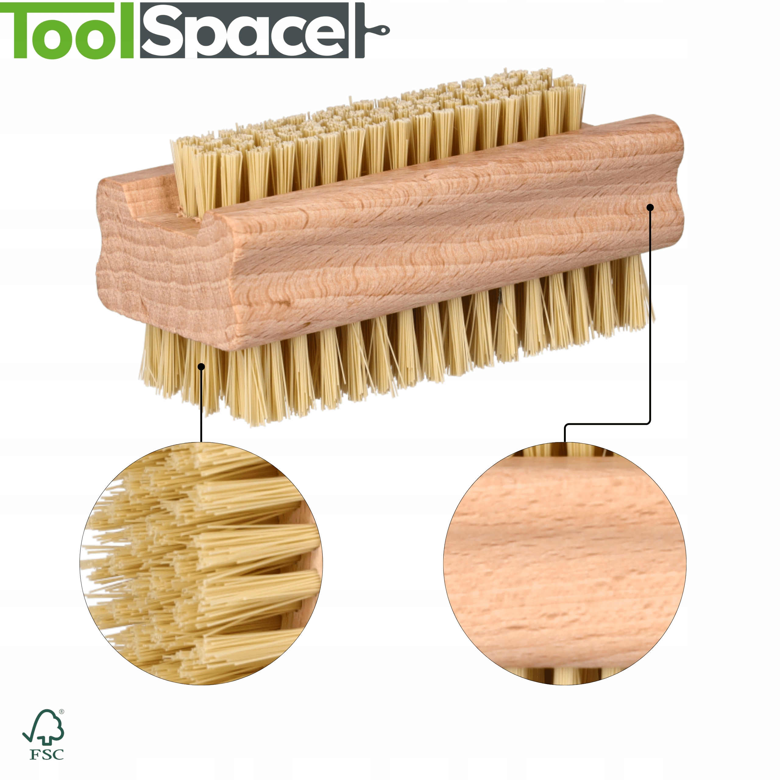 Szczoteczka do Rąk Paznokci Dwustronna TAMPICO BUK EKO OD PRODUCENTA PL Stan opakowania oryginalne