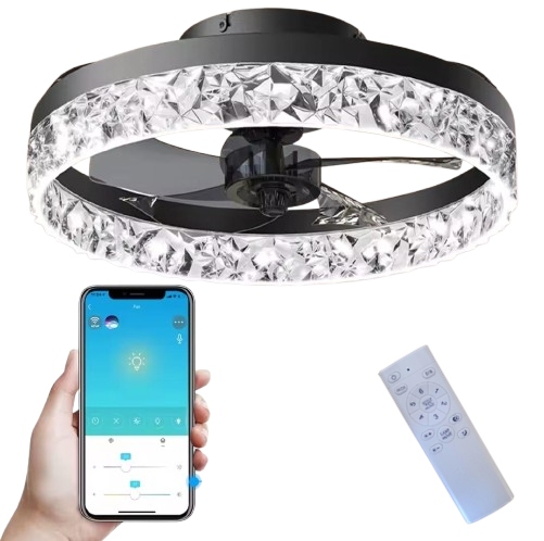Stropní svítidlo ring stropní svítidlo stropní ventilátor 50 cm 60 W větráček
