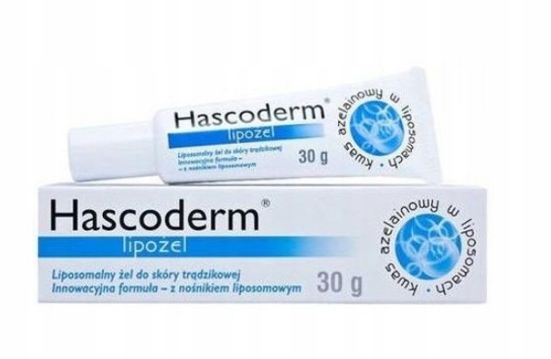

Hascoderm Lipogel Żel Trądzik Kwas Azelainowy 30G