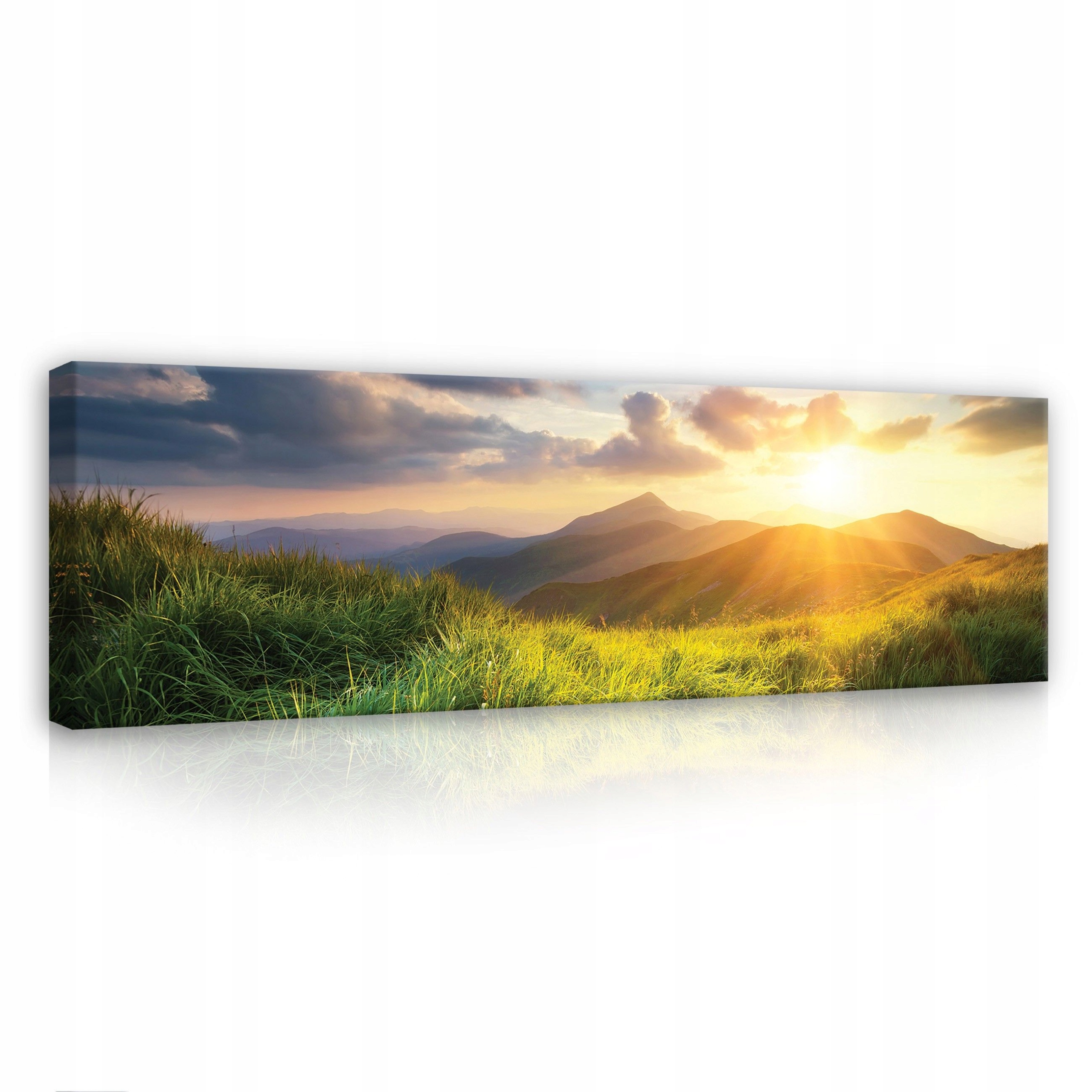 Obraz 145x45 Horská krajina úsvit/soumrak zlatá hodina příroda klid