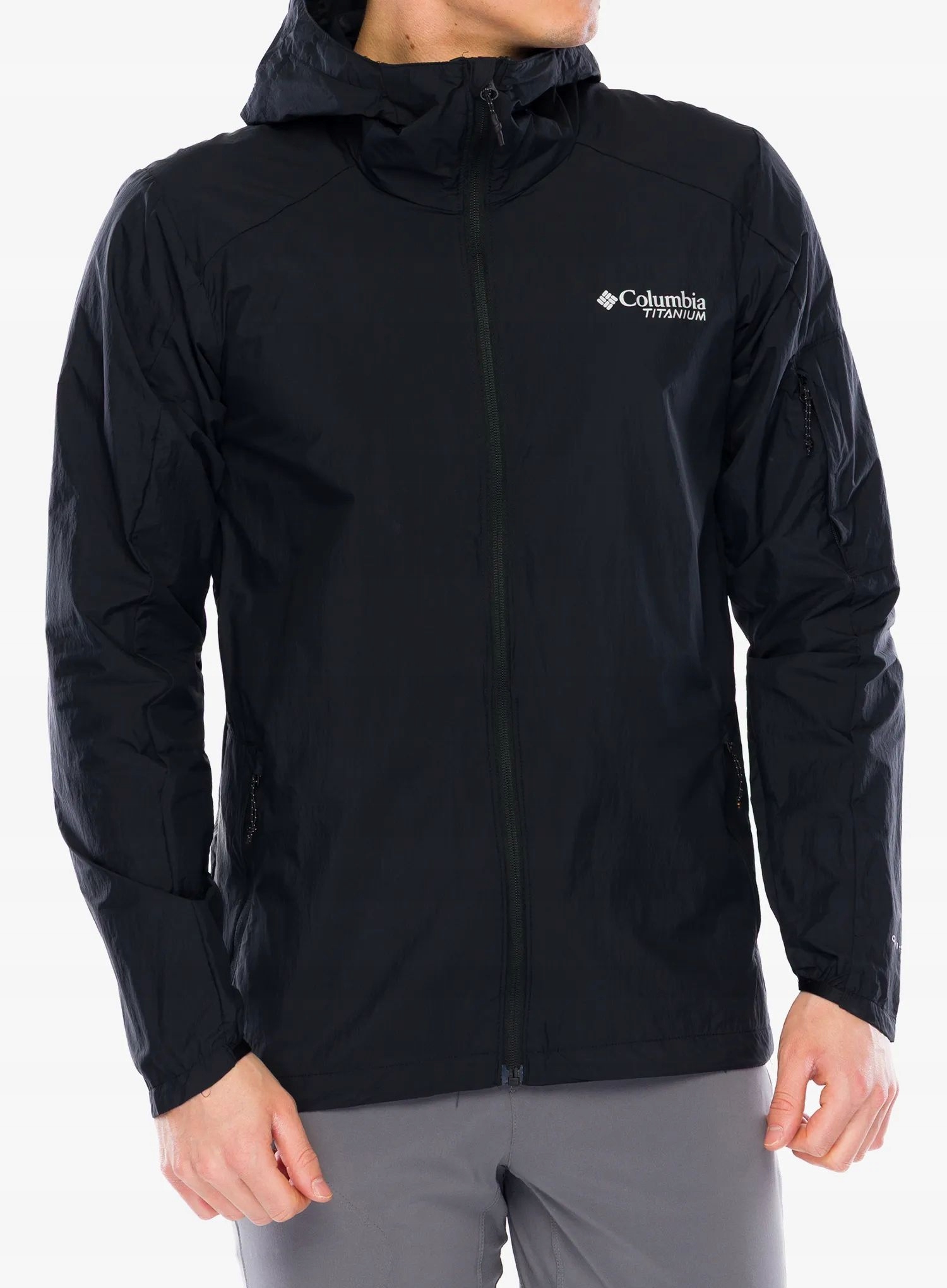 Kurtka przeciwwiatrowa Columbia Loop Trail II Windbreaker black/black L