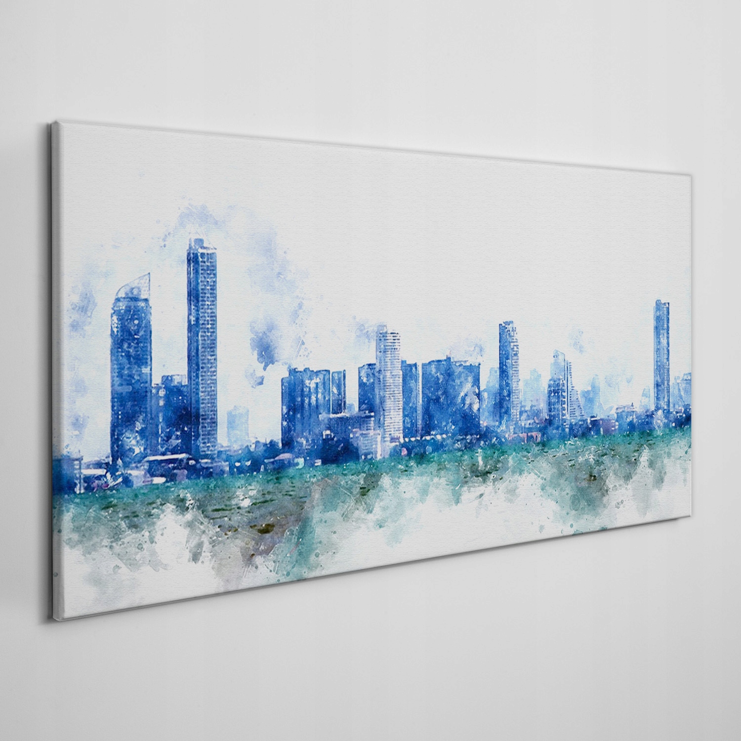 

Obraz na płótnie Malarstwo miasto budynki 100x50