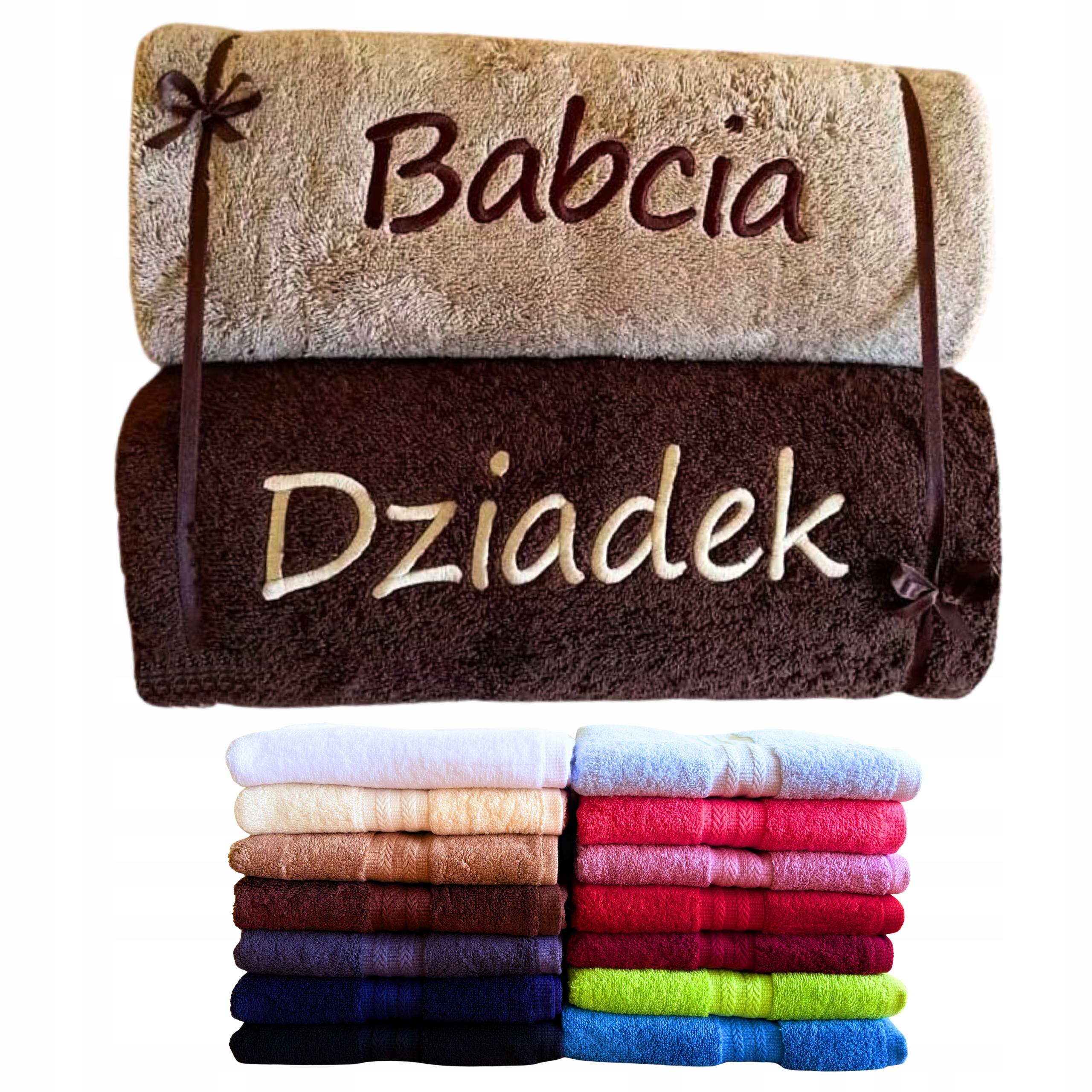 Ručník Babička Dědeček 2x dárek ke Dni babičky a dědečka pro prarodiče