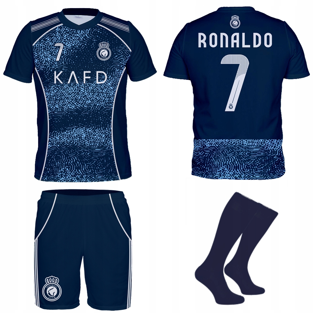 Ronaldo An Tmavě Modrý teplákovka kraťasy kraťasy štulpny velikost 122