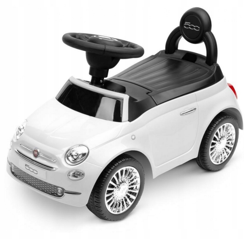 Jeździk Fiat 500 white