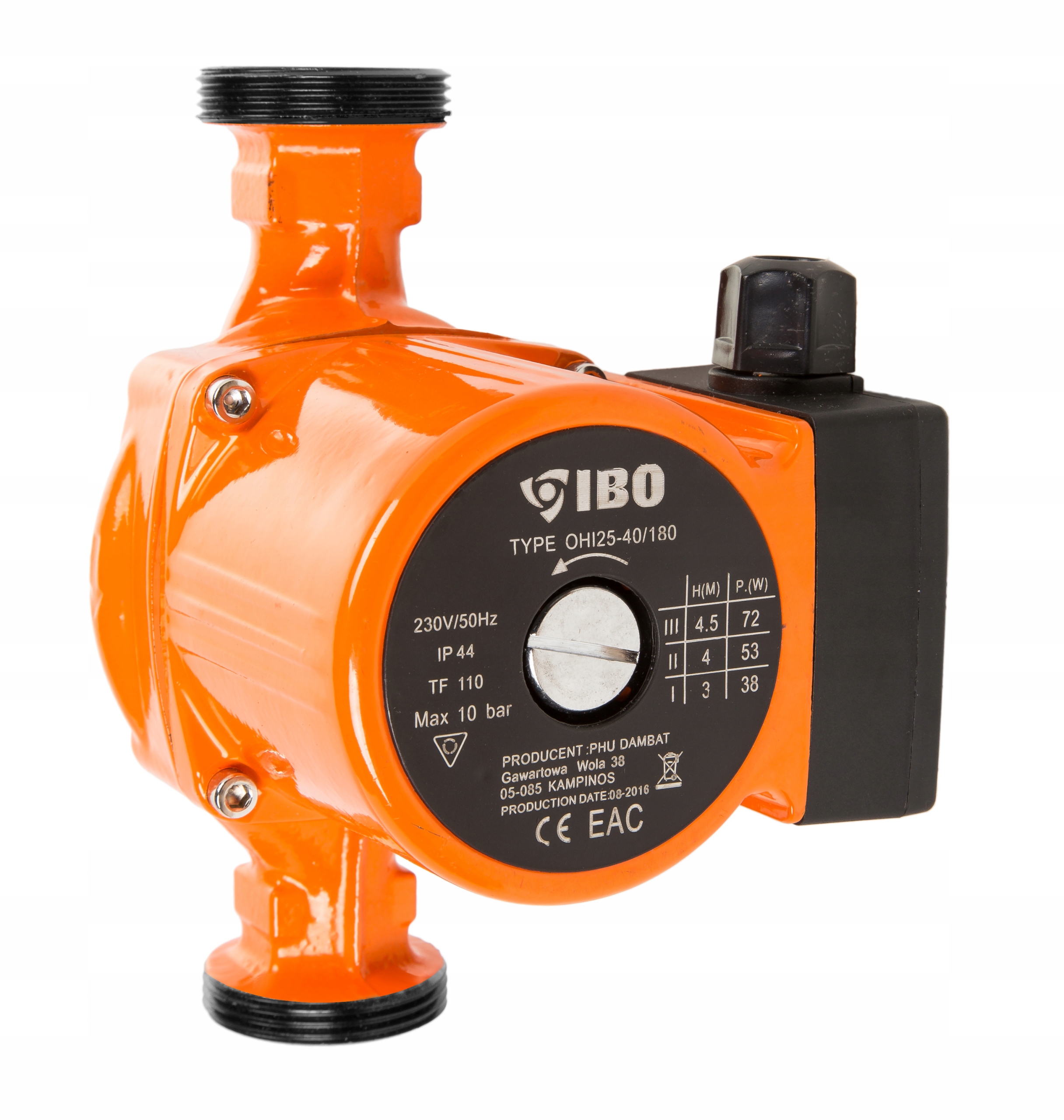 Pompa cyrkulacyjna obiegowa Ibo Ohi 25-80/180! 115 l/min Podnoszenie 8 m!