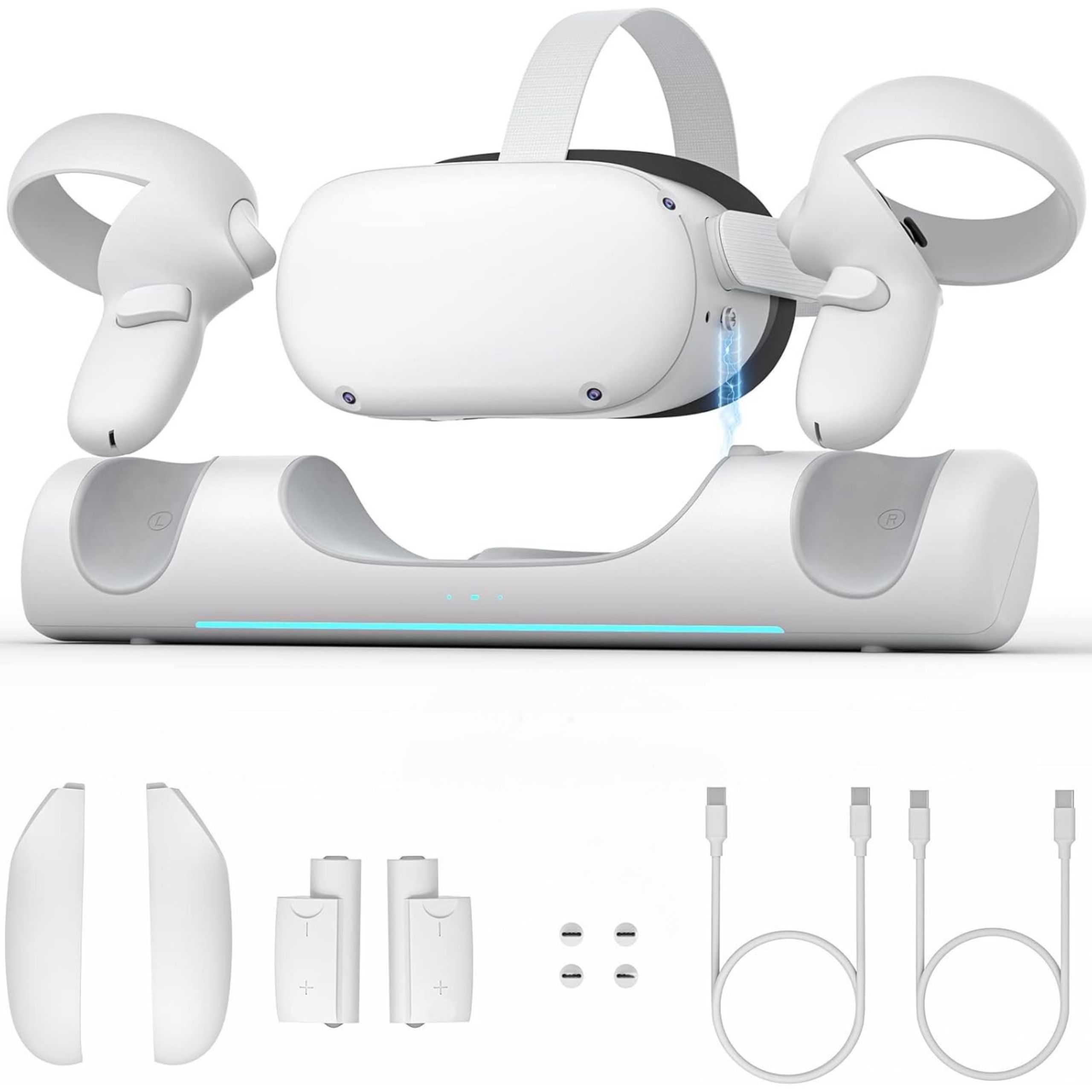 Stacja Ładująca QUEST 2 ZYBER Magnetyczna SZYBKIE Ładowanie LED