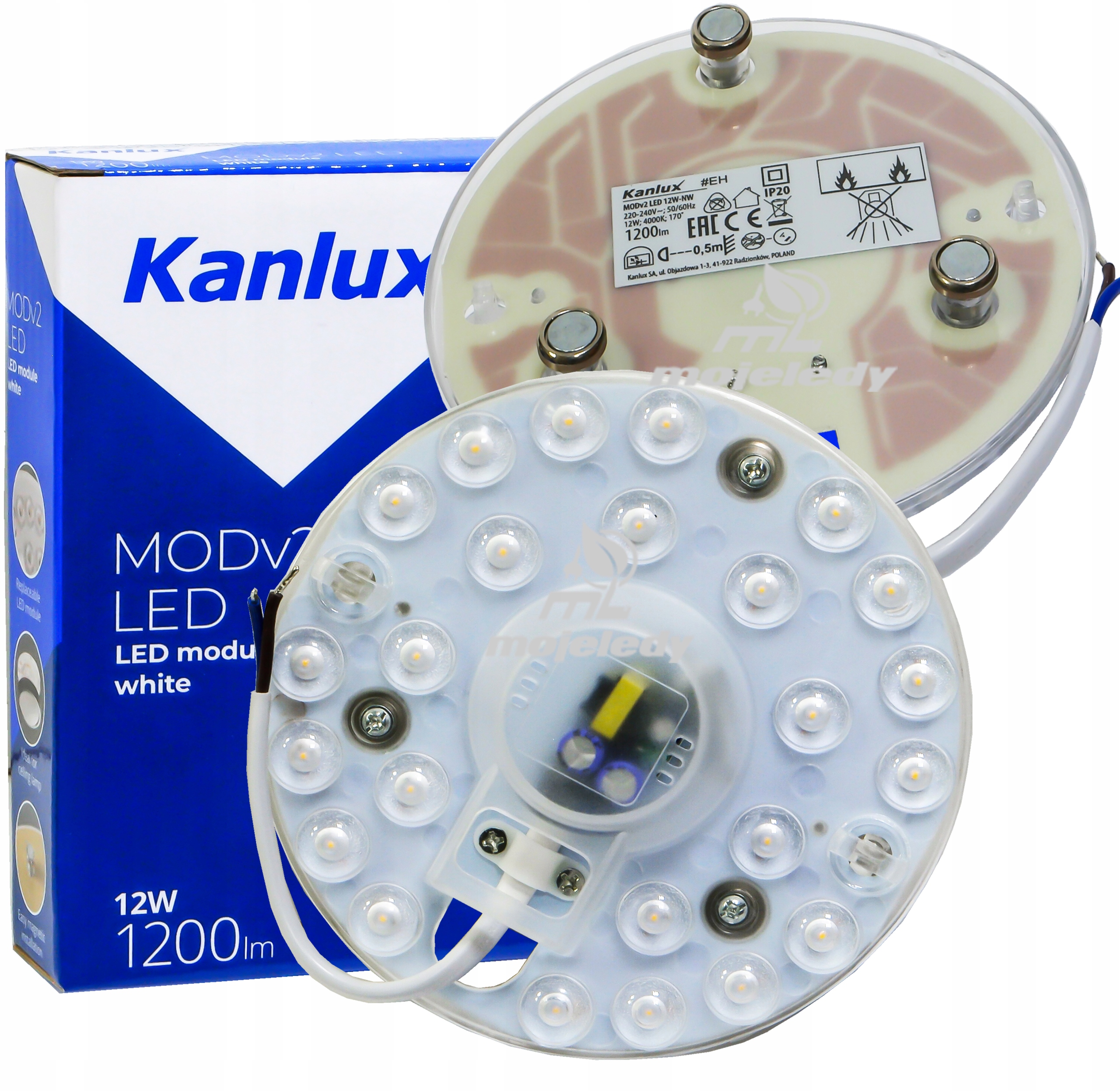 

Żarówka płytka wkład plafon Led Smd 12W zasilacz