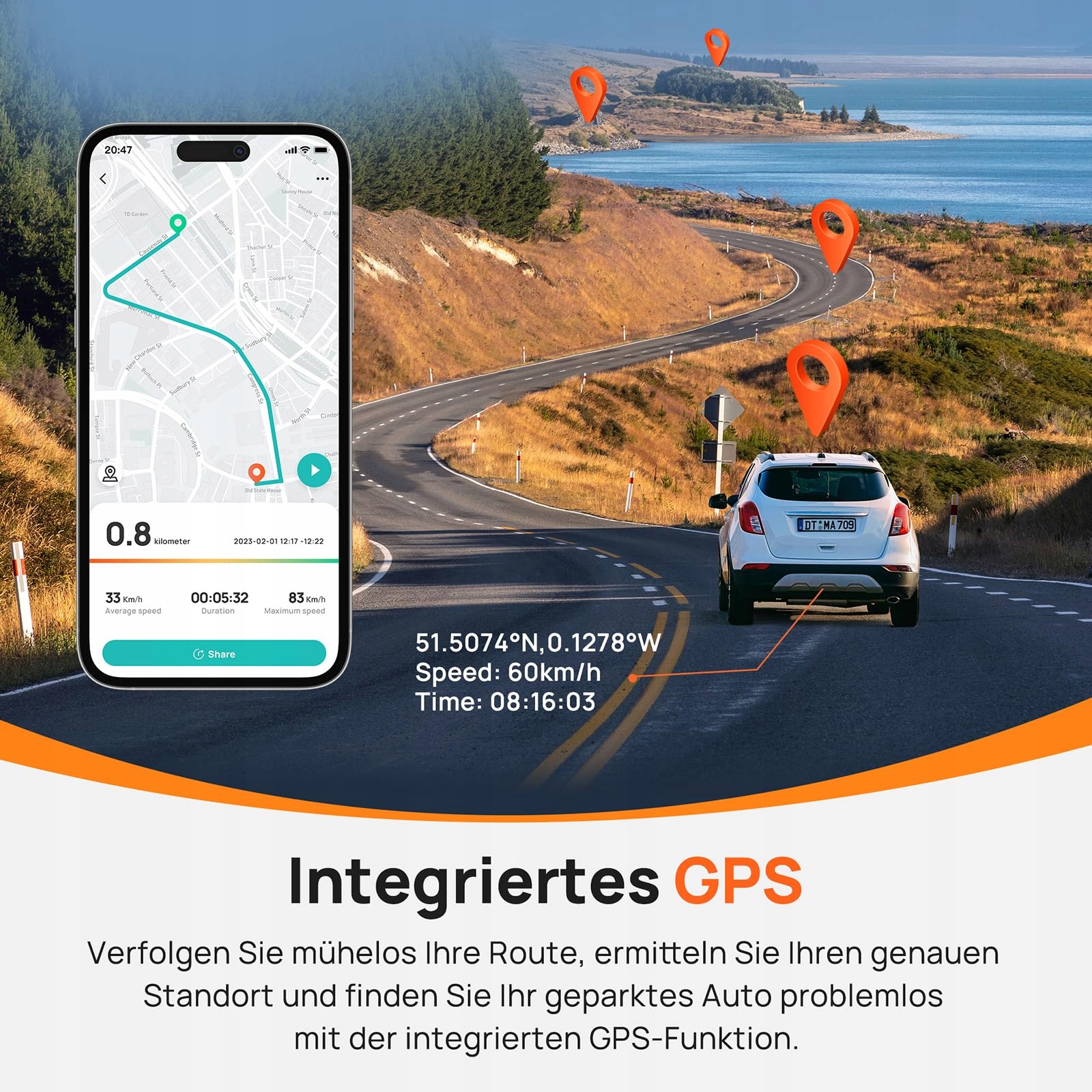 70MAI Kamera Samochodowa 4K HDR Dualna 128GB Sony STARVIS GPS WiFi ADAS — miniatura 6