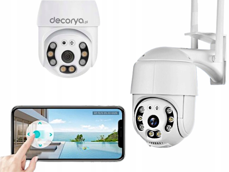 Otočná WiFi kamera IP66 Zoom Full Hd 360 Monitorování Kamera pro sledování pohybu