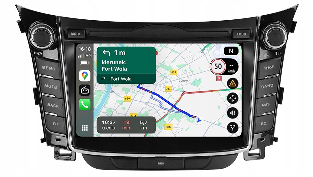Hyundai I30 2012-2017 Rádio Navigace Android Auto Apple Carplay