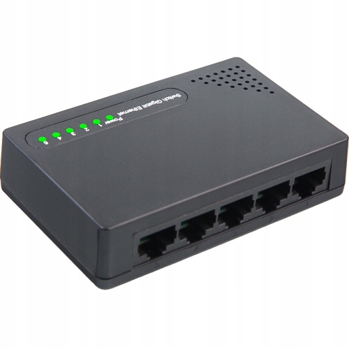 MINIATUROWY SWITCH GIGABIT CICHY BIURKOWY FANLESS
