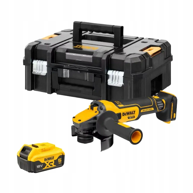 Szlifierka kątowa DeWALT DCG409VSNT+DCB184 18V Xr 1x5Ah 125mm reg.obr Tstak