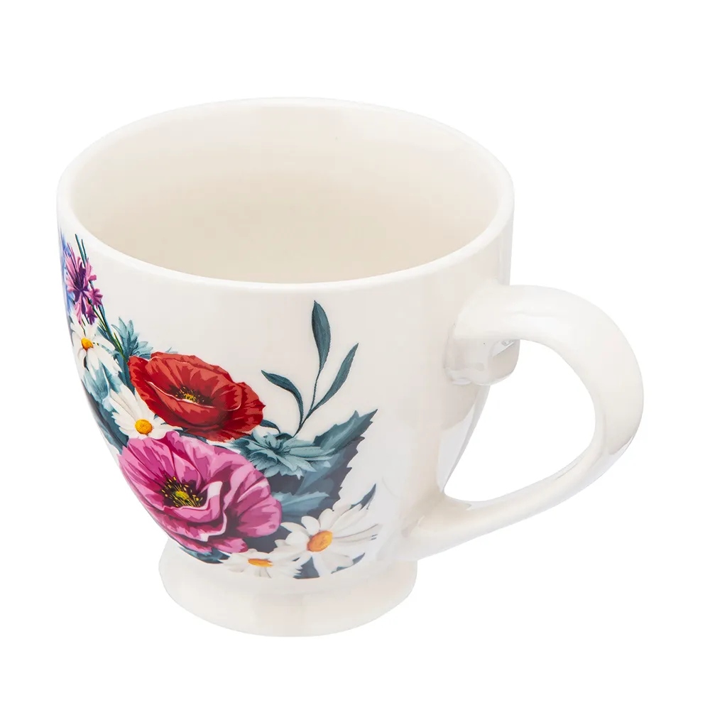 Duża Filiżanka do kawy herbaty porcelana Altom Design Kwiaty Polskie 410 ml Pojemność 410 ml