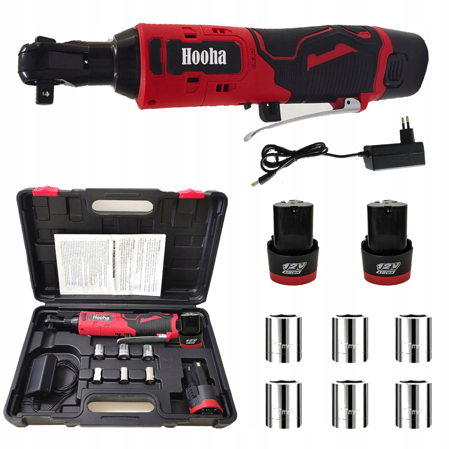 KLUCZ ELEKTRYCZNY GRZECHOTKA UDAROWA BEZSZCZOTKOWA DO KÓŁ 12V 65NM 3/8''