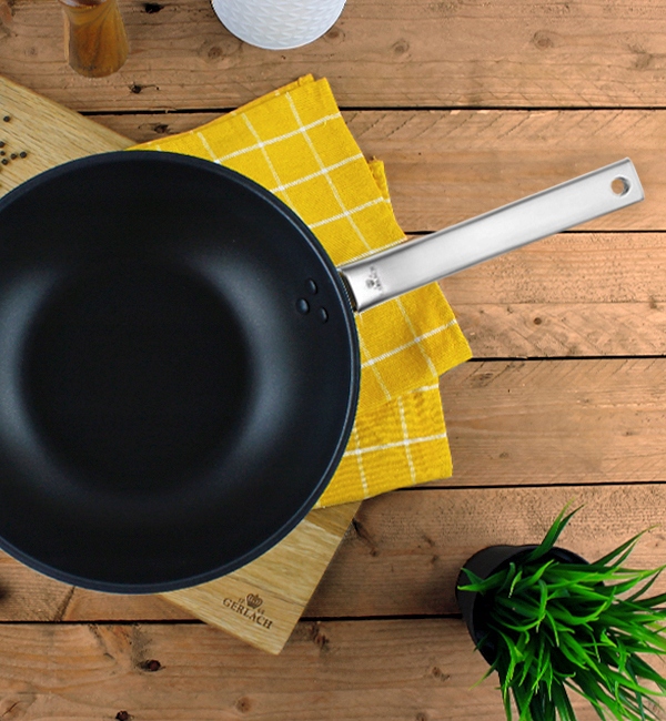GERLACH SOLID WOK 28CM POWŁOKA CERAMICZNA Marka Gerlach