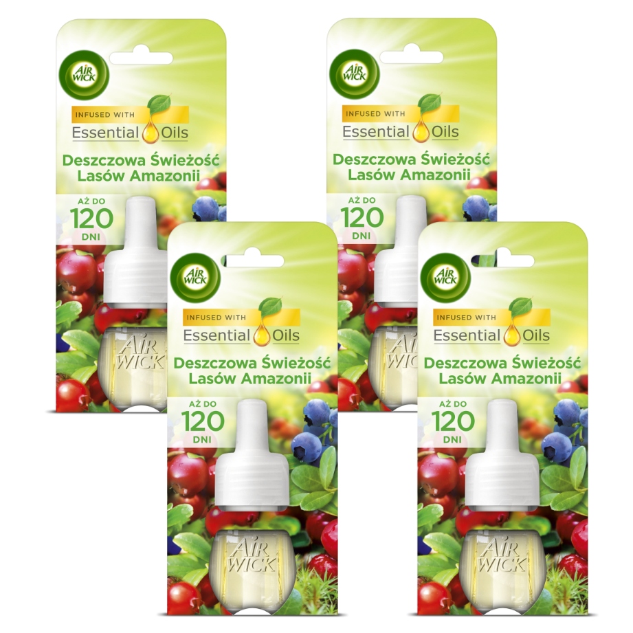 Levně Air Wick Náplně Elektrického Osvěžovače Deštivá Svěžest Lesů 4X 19ML