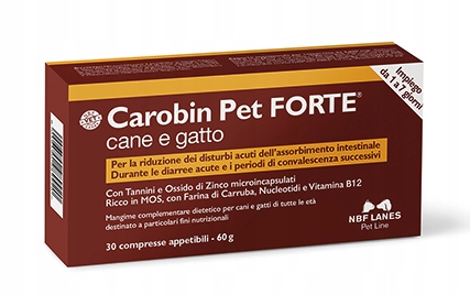 Carobin Pet Forte Cane e Gatto 30 tab Nbf Lanes *
