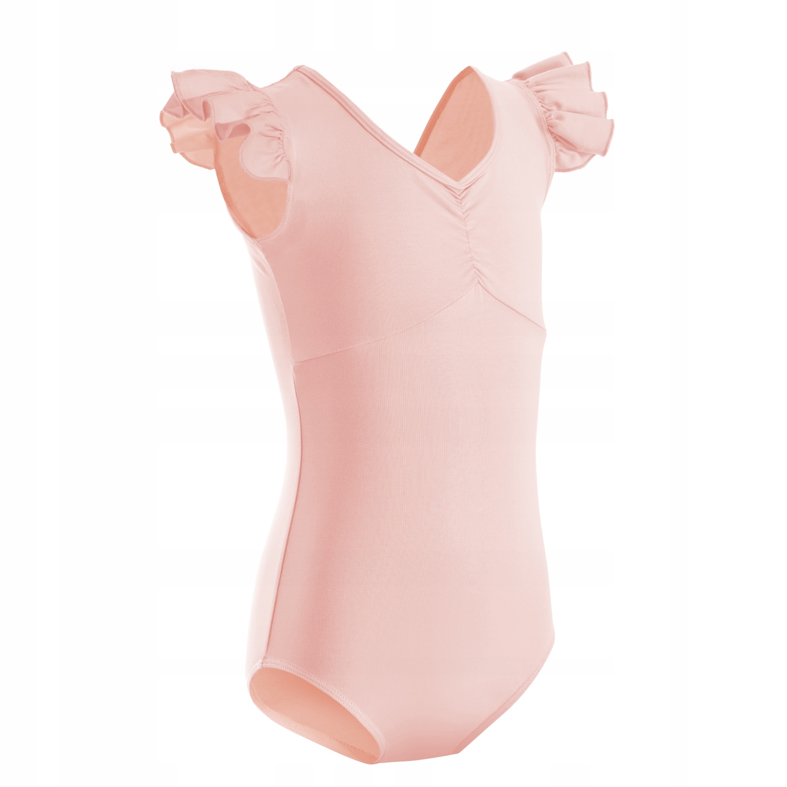 BODY BALETOWE STRÓJ DO BALETU FALBANKI RÓŻOWE 140 Marka Papilio
