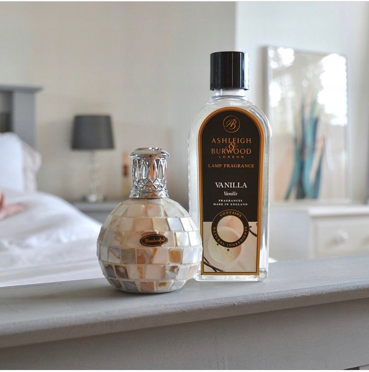 Lampa katalityczna Ashleigh Charcoal Snowball Materiał szkło