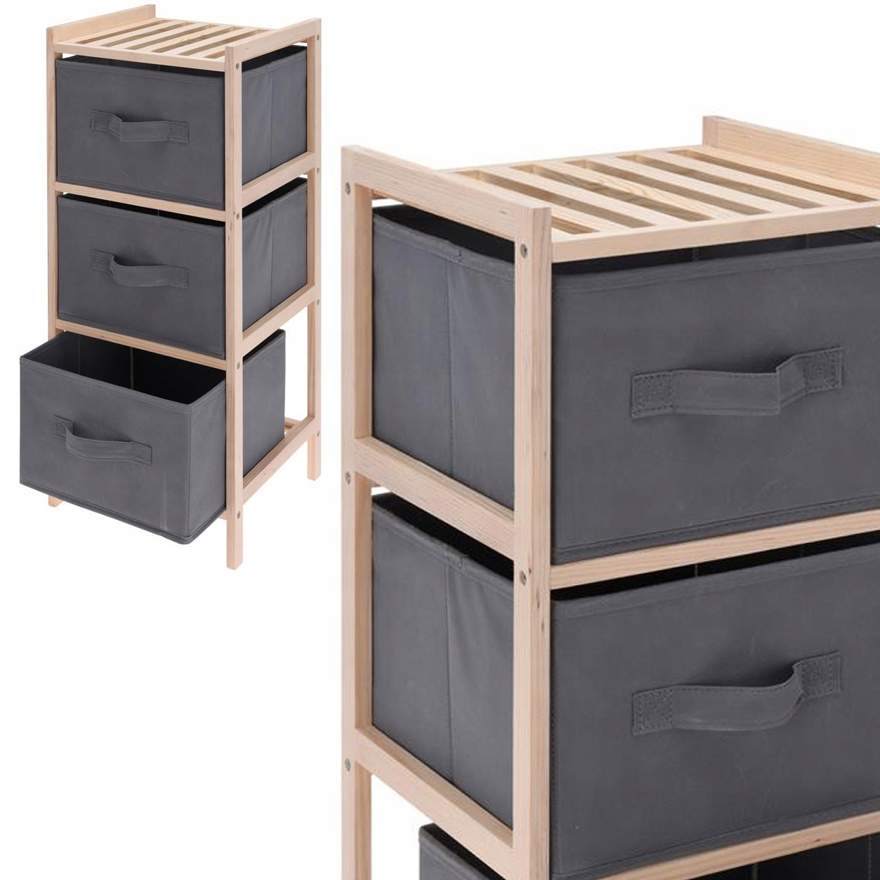 Regál 65 cm Police Skříňka Vyjímatelné Vložky kontejnery do koupelny obývacího pokoje