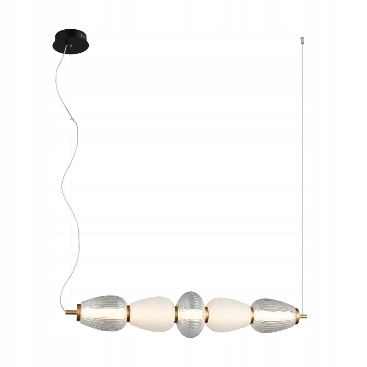 Závesná lampa so sklenenými tienidlami teplá farba Led 22W Gastel Italux