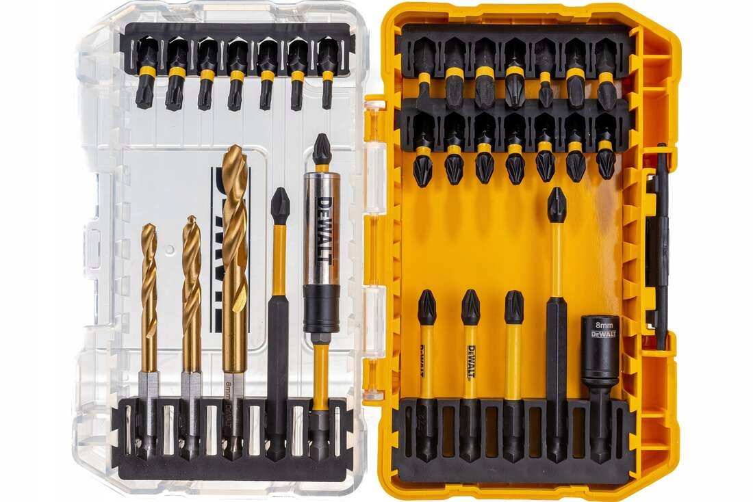 sada 32 ks úderových nástavců 1/4" vrtáky, DeWALT [DT70741T-QZ]