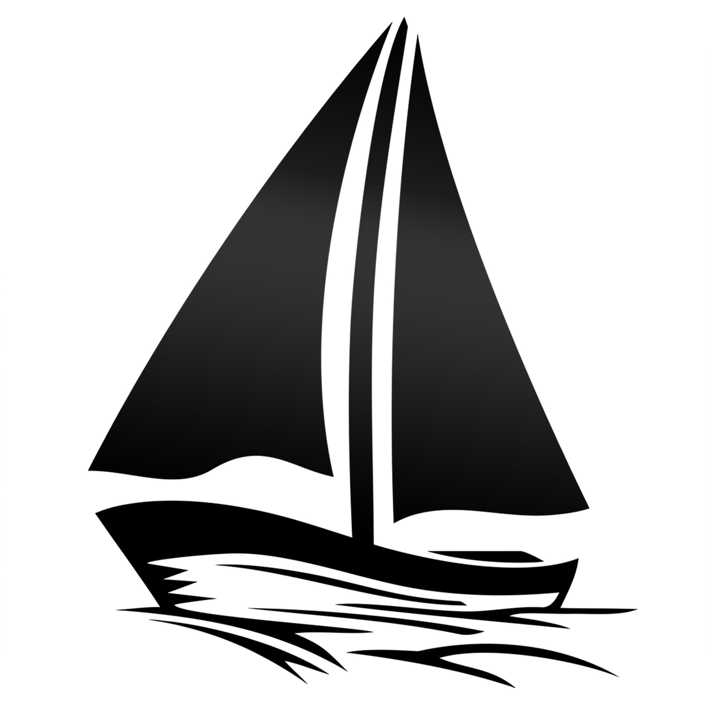 

Odblaskowa naklejka na samochód Łódka Żaglowa