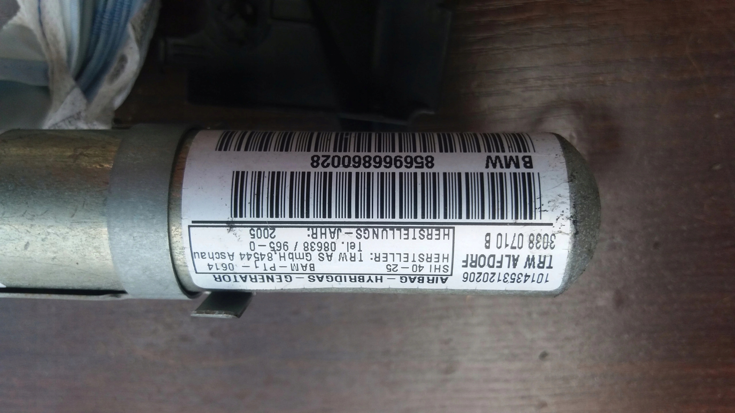 BMW 3 E90 E91 Dachvorhang Airbag seitlich Airbags AIRBAG