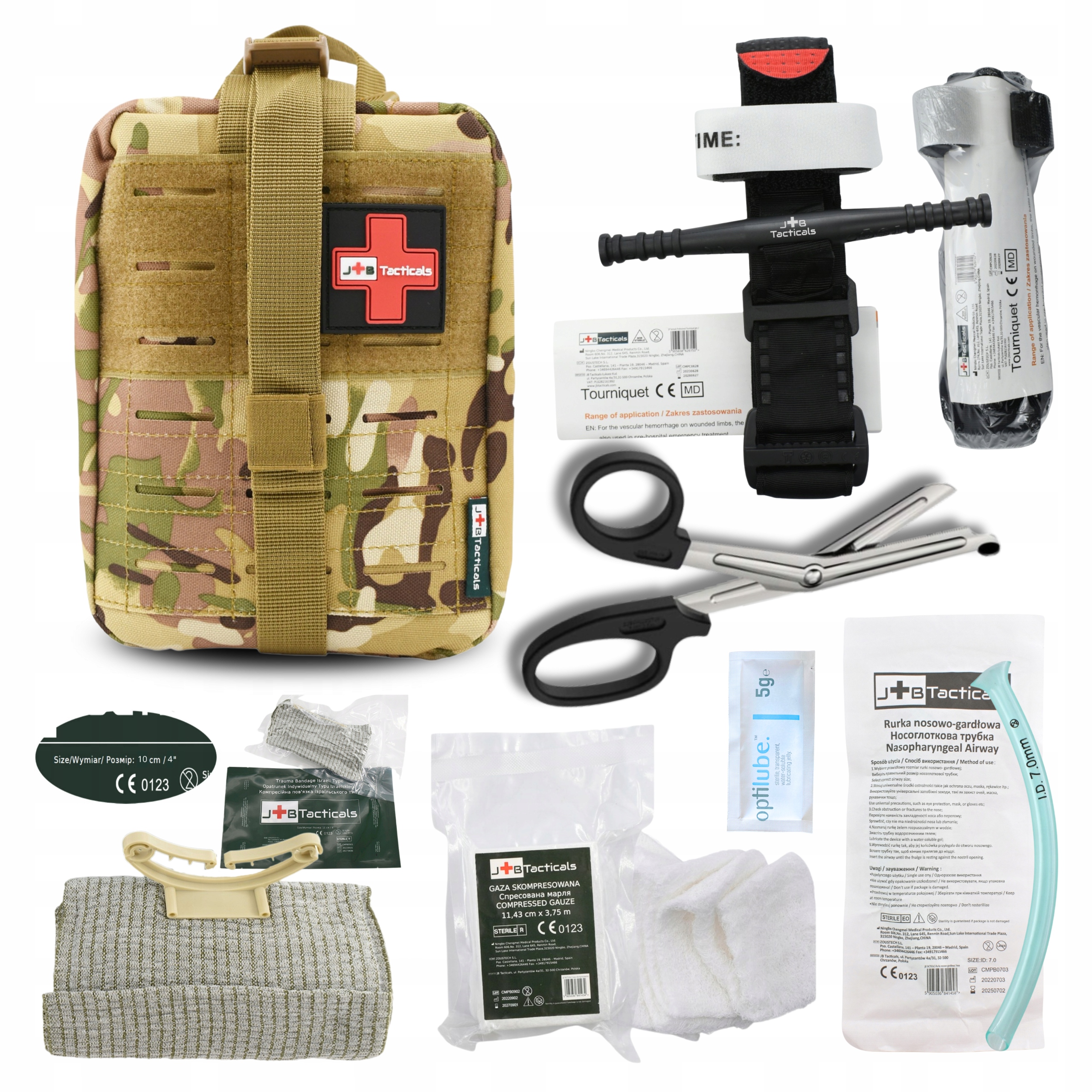 Apteczka wojskowa taktyczna Ifak zestaw 7w1 staza taktyczna izraelski 4"