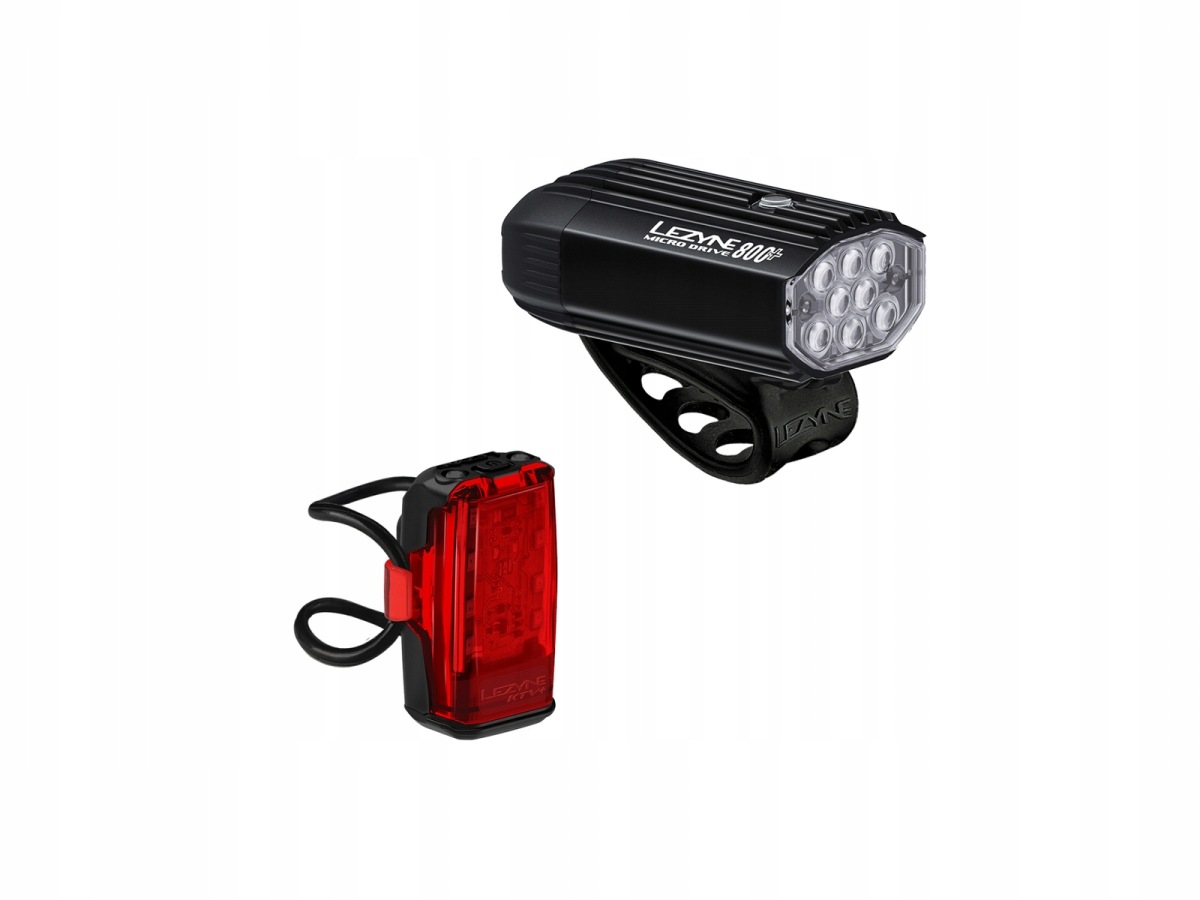Sada cyklistických světel Lezyne Micro Drive 800+ Ktv Drive Pro+