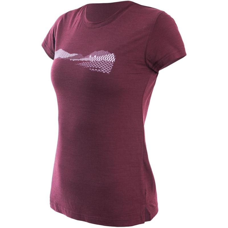 Sensor Triko Merino Air Pt Hills dámské krátký portská červená L