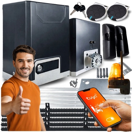 Set Pohon Pro Posuvnou Bránu 600 Lampa lišty ovladače Wifi Tuya automat
