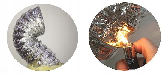 Rura wentylacyjna aluminiowa izolowana elastyczna spiro kanał przewód rekuperacja 150 mm 10 m — 8