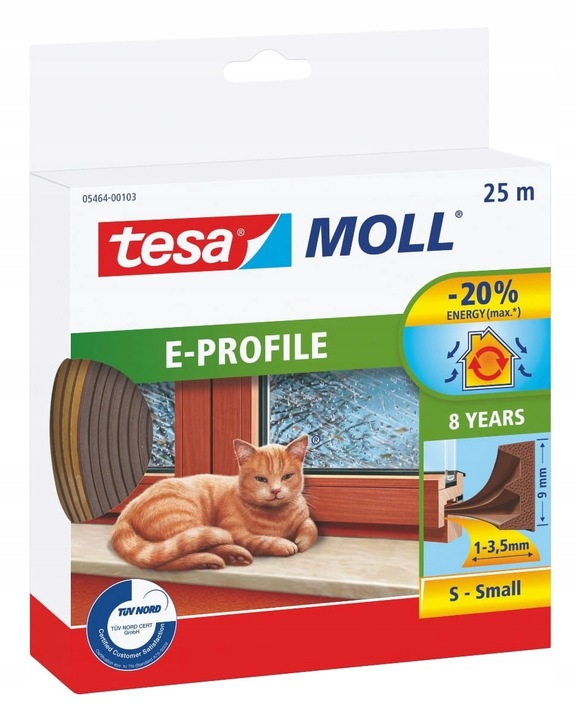 Uszczelka gumowa do okien drewnianych tesa E 25m