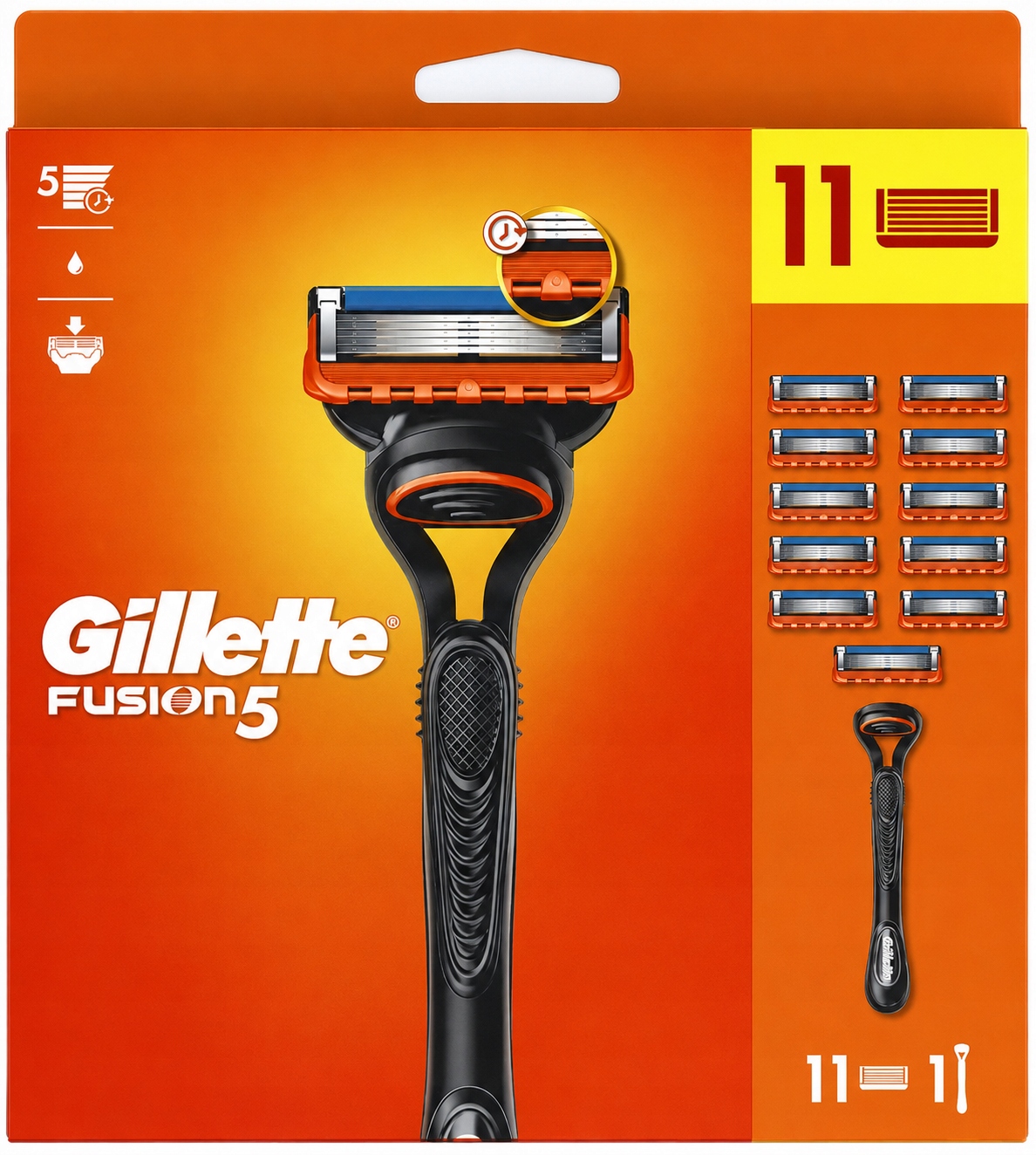 Holicí strojek Gillette FUSION5 11 vyměnitelných vložek pro muže
