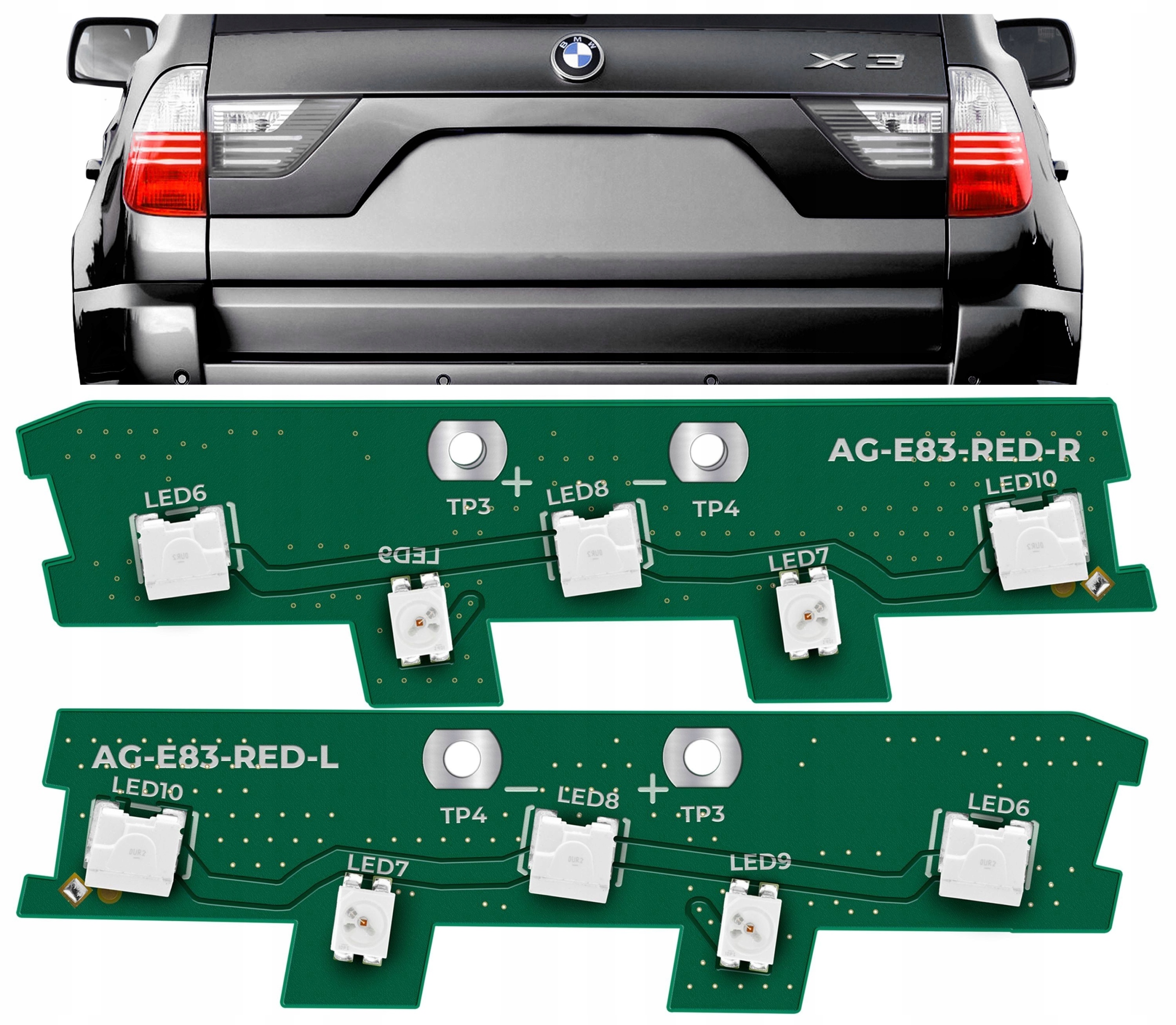 Sterownik płytka Driver LED BMW X3 e83 2007-2010 w błotnik Prawy Wersja Europejska