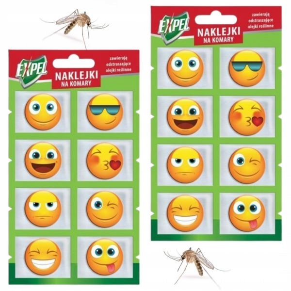 Naklejki na komary Expel (8 sztuk) x 2 opakowania