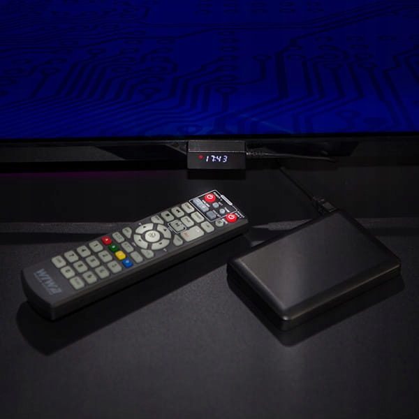 Dekoder tuner DVB-T2 Wiwa H.265 MINI LED HEVC HD Złącza HDMI micro USB USB złącze antenowe