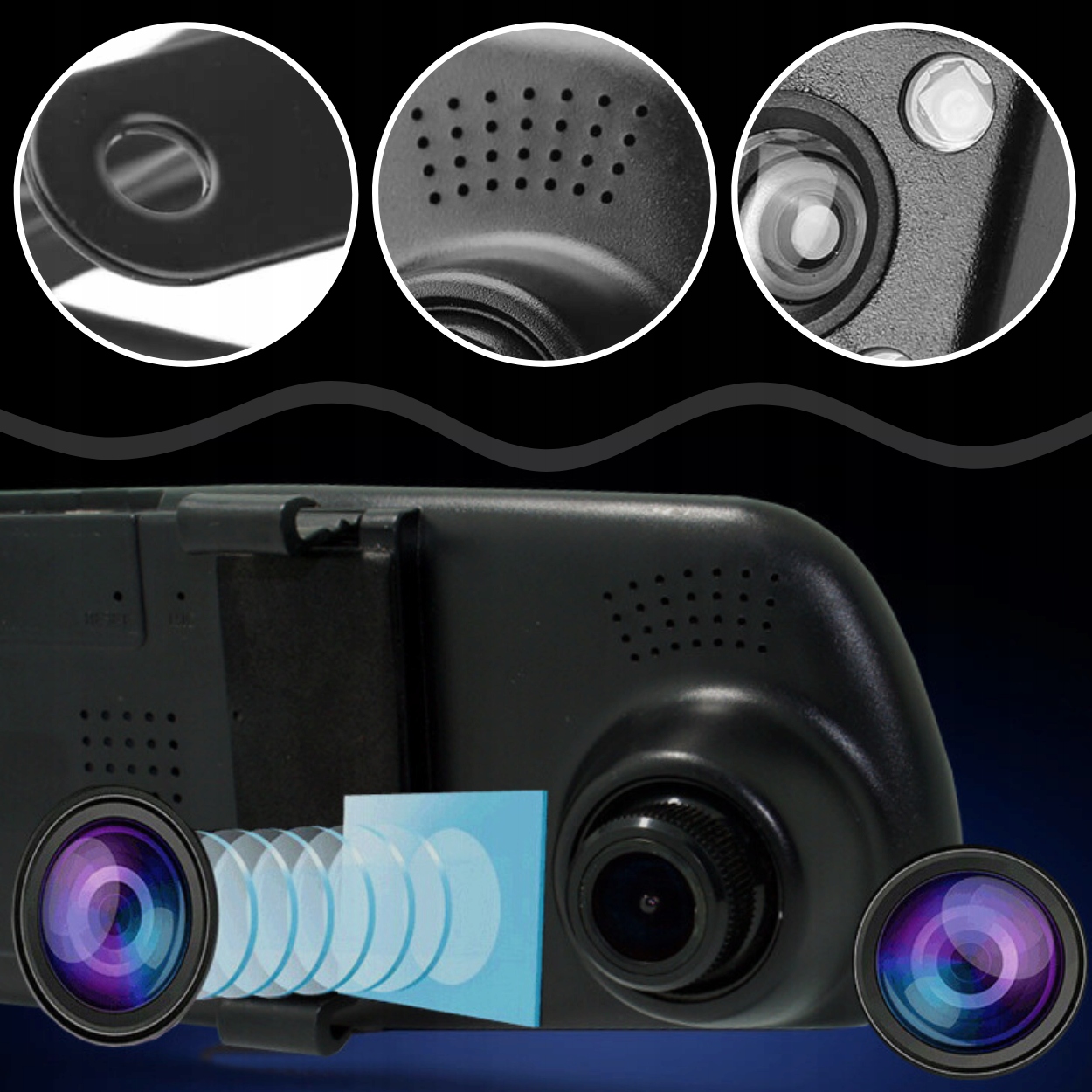 WIDEOREJESTRATOR LUSTERKO KAMERA SAMOCHODOWA Kod producenta befc8d45-06cd